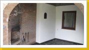 Außenkamin / überdachte Terrasse Außenkamin / überdachte Terrasse